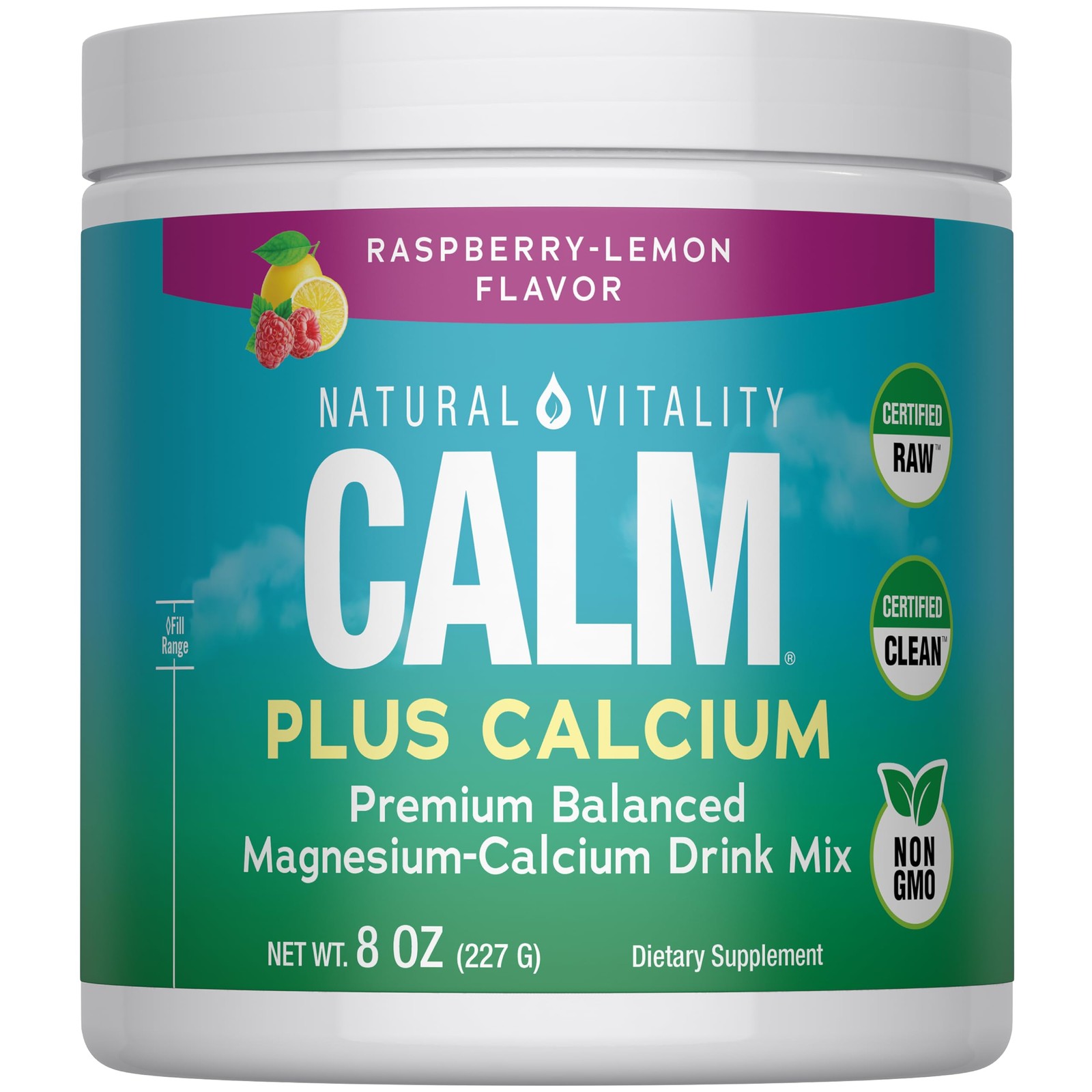 Natural Vitality Calm Magnesium Plus Calcium 8oz Powder | 8 Ounce (Pack of 1)