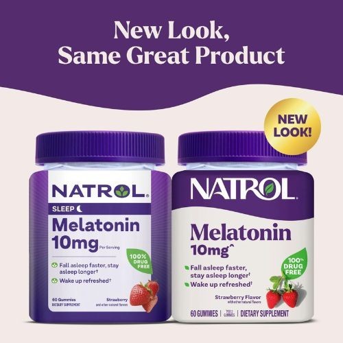 Natrol Melatonin 10 Mg Strawberry Flavor – 60, 90 & 140 Gummies *LIMITED*