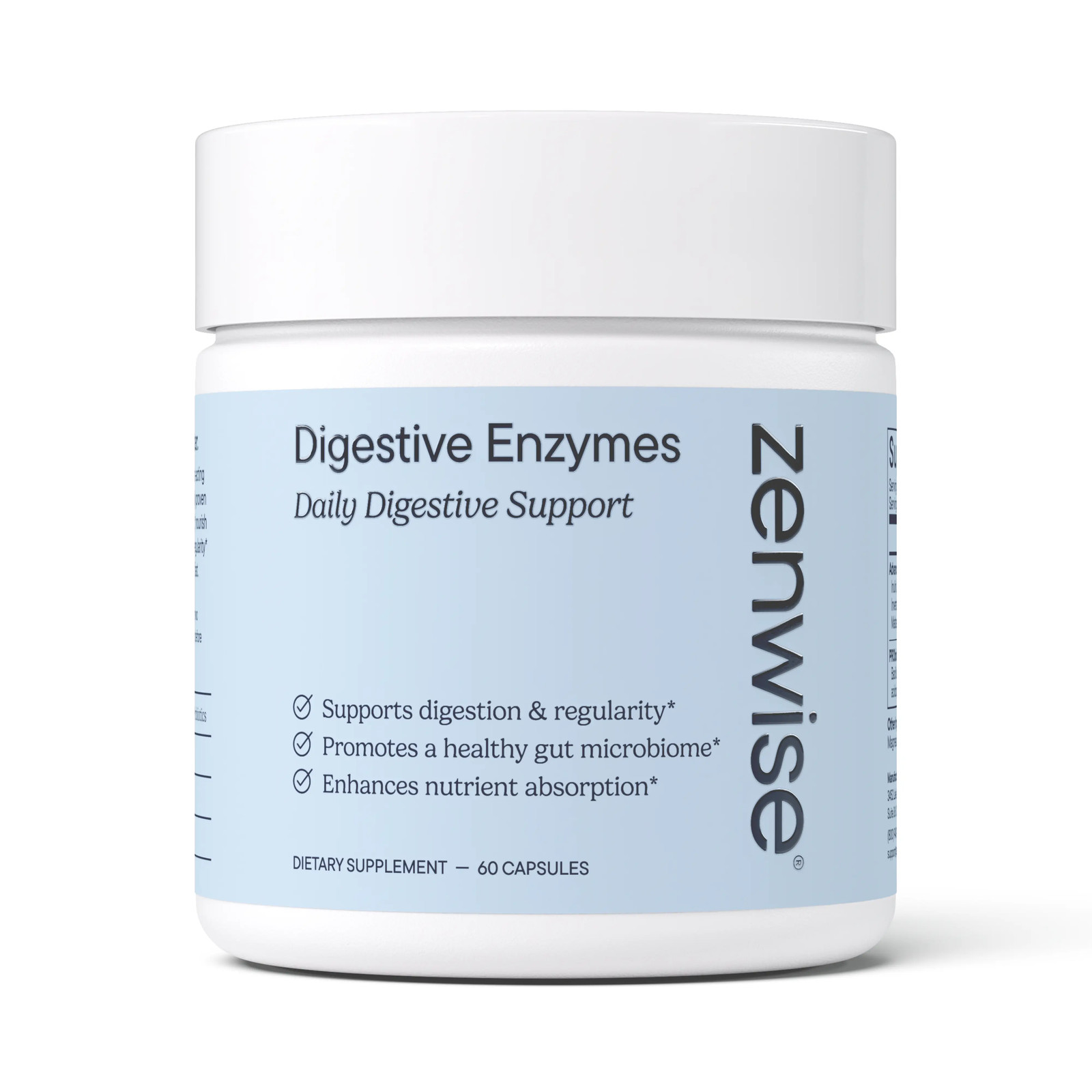 Zenwise Digestive Enzymes with Probiotics and Prebiotics for Gut Health and Bloa