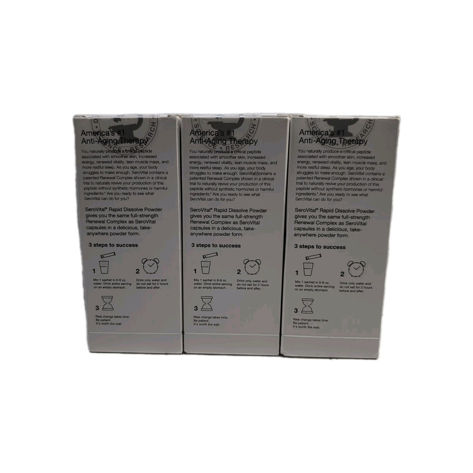 (3) SeroVital Anti Aging Rapid Dissolve Fruit Punch Powder 14 Sachets 05/2026