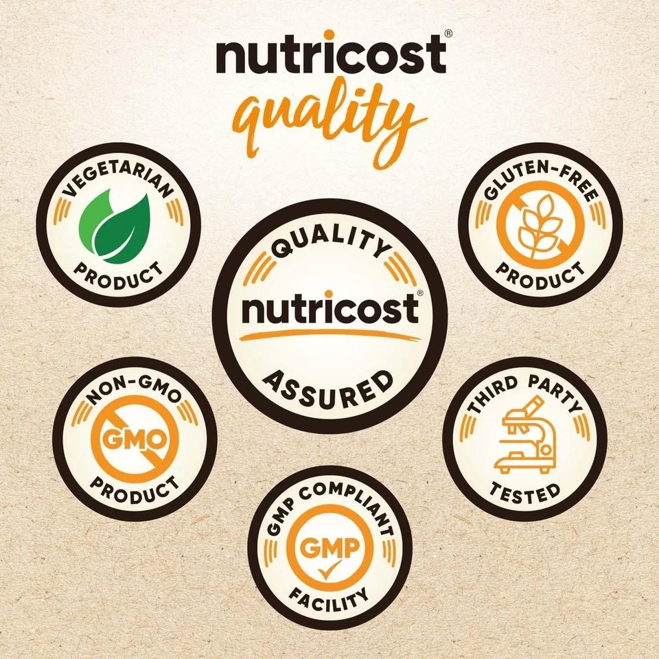 Nutricost Lion’s Mane Mushroom 2100mg 90 Capsules Organic Vegetarian