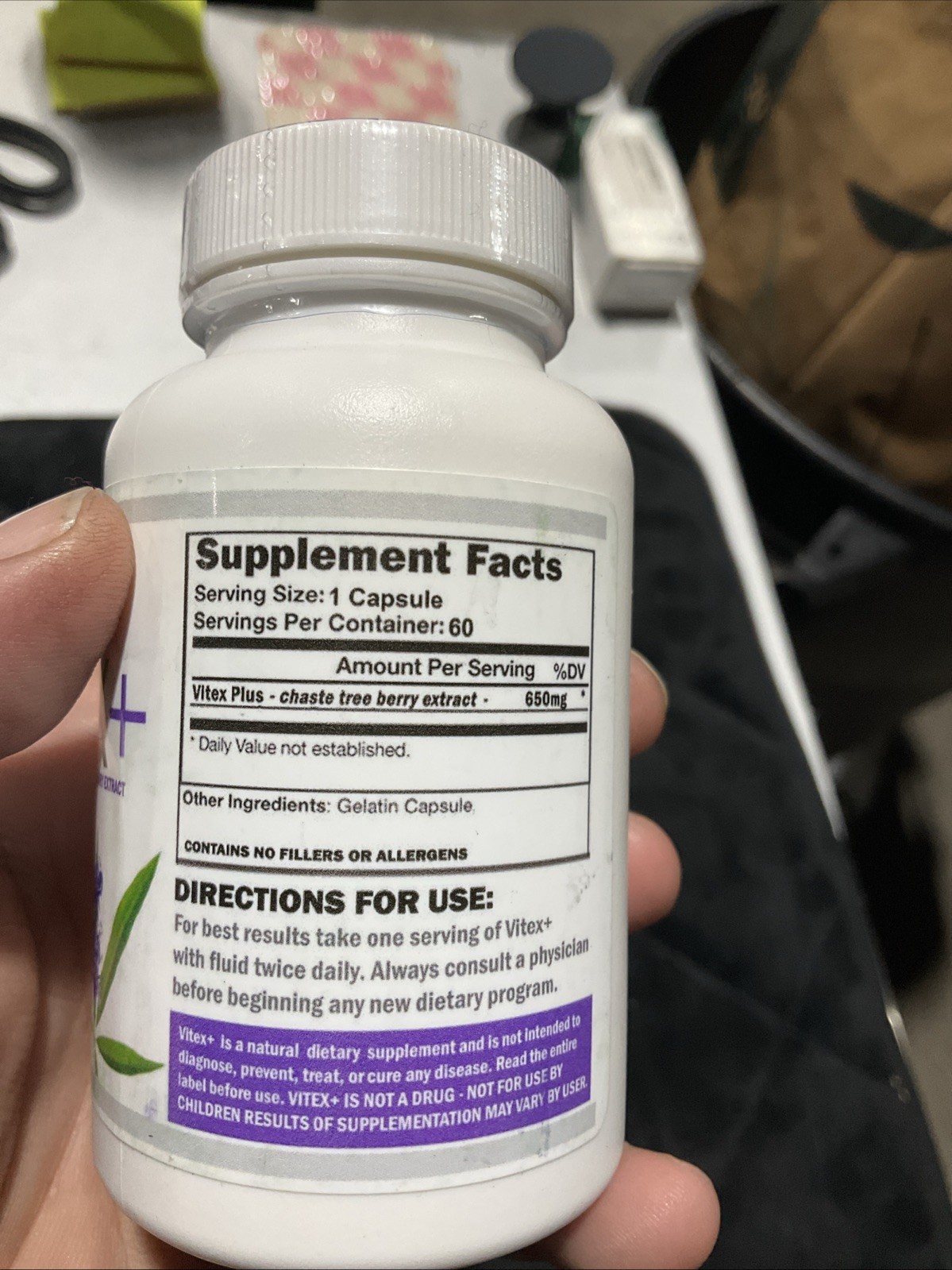 Vitex Plus 60 Capsules Hormone Support Manufacture Date 12/2024
