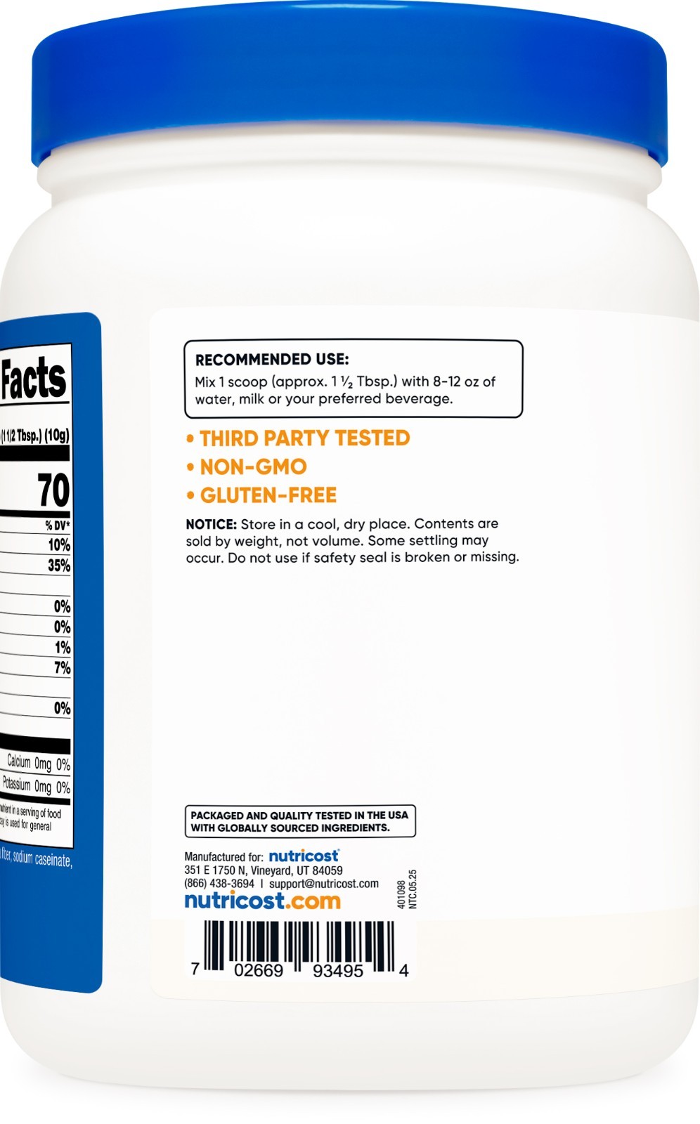 Nutricost Coconut Oil Powder (1LB)