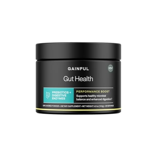 Gainful Gut Health Performance Boost Powder Prebiotics Digestive Enzymes 28 Serv