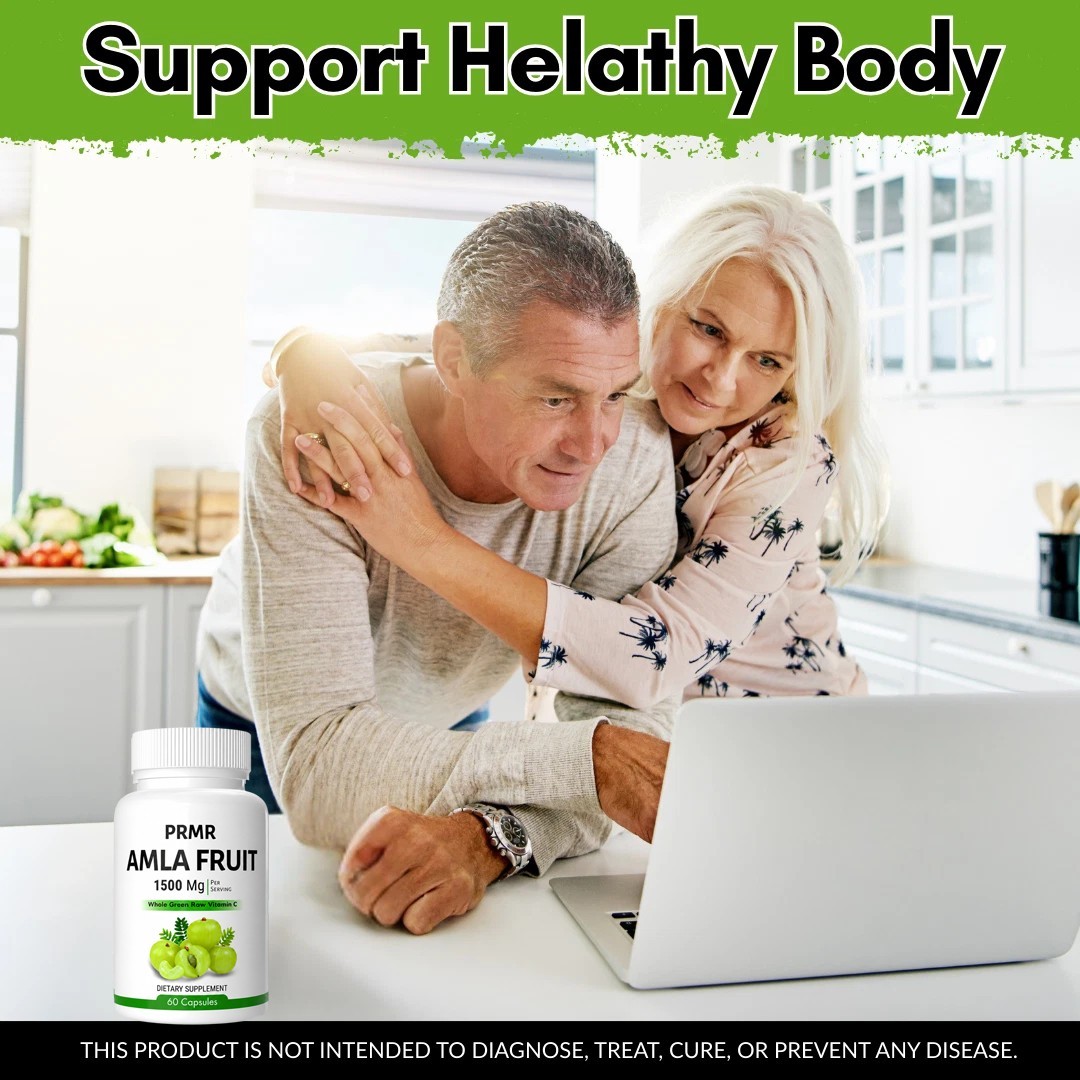 (1 pcs) PRMR Amla Fruit 1500mg Dietary Supplement Capsules Herbal Formula 60 Ct