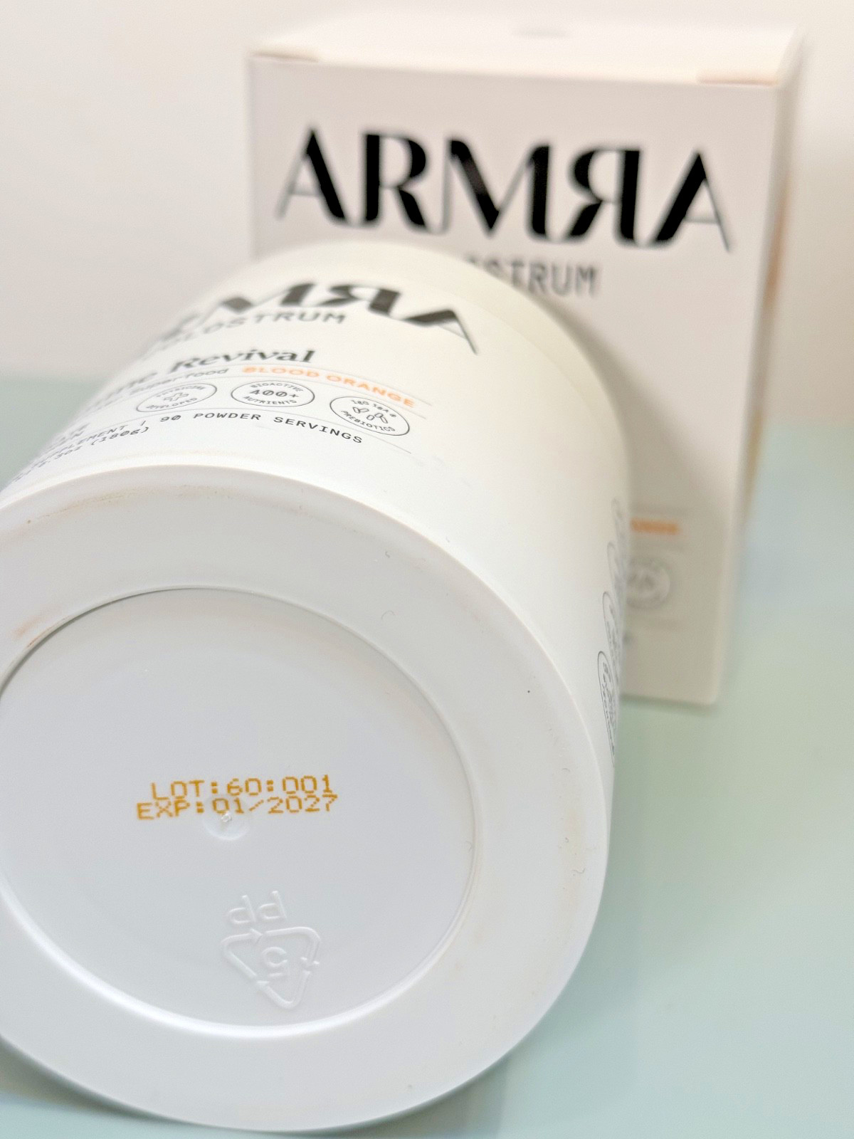 ARMRA Colostrum Immune Revival – Immune Barrier Superfood – Blood Orange – 6.3oz