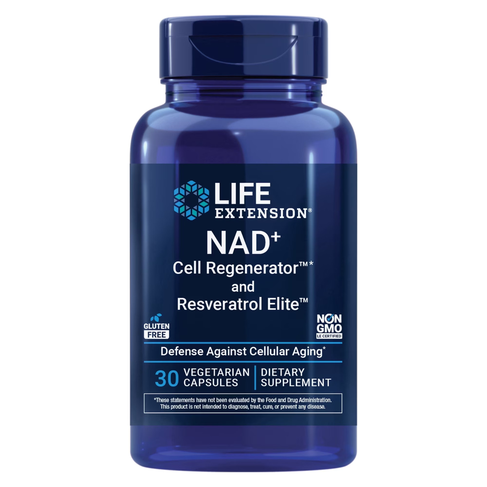 Life Extension NAD+ Cell Regenerator & Resveratrol Elite 30 Veg Caps NEW SEALED