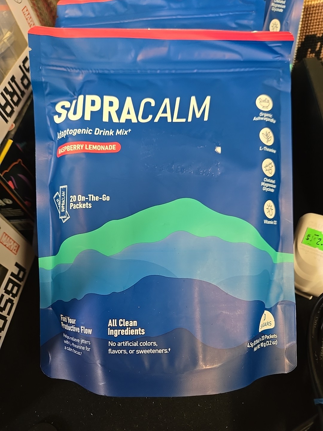 SupraCalm Powdered Drink Mix (Zero Sugar) (Exp. 7/26) (Raspberry Lemonde)