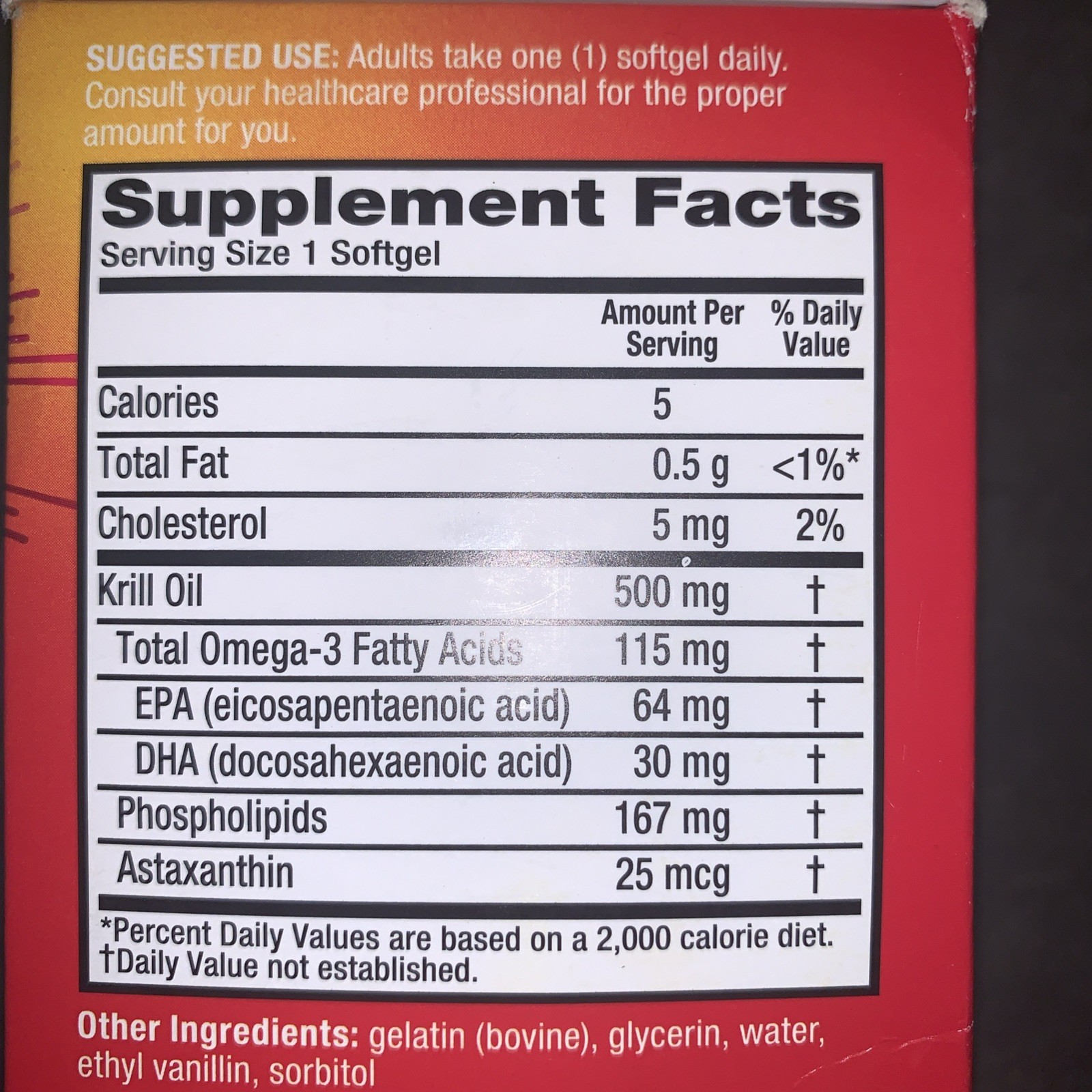MegaRed Omega-3 Krill Oil Extra Strength 500 MG 80 Softgels Exp 12/2025