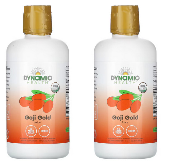 Dynamic Health Goji Gold Juice, 32 fl oz (946 ml) (2 PACK)