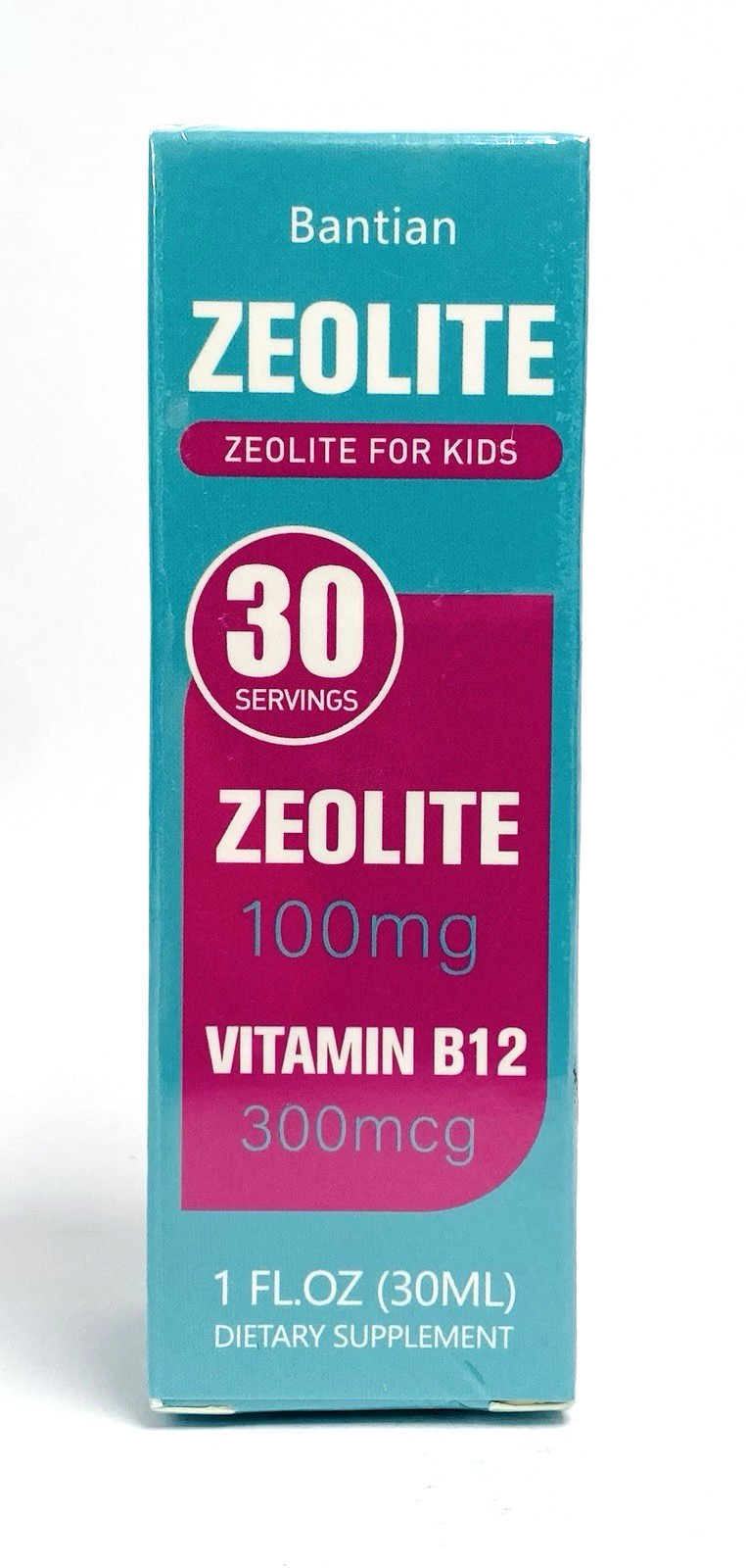 Bantian Zeolite For Kids 30 Servings 100MG Vitamin B12 and D 300mcg Exp 03/17/28