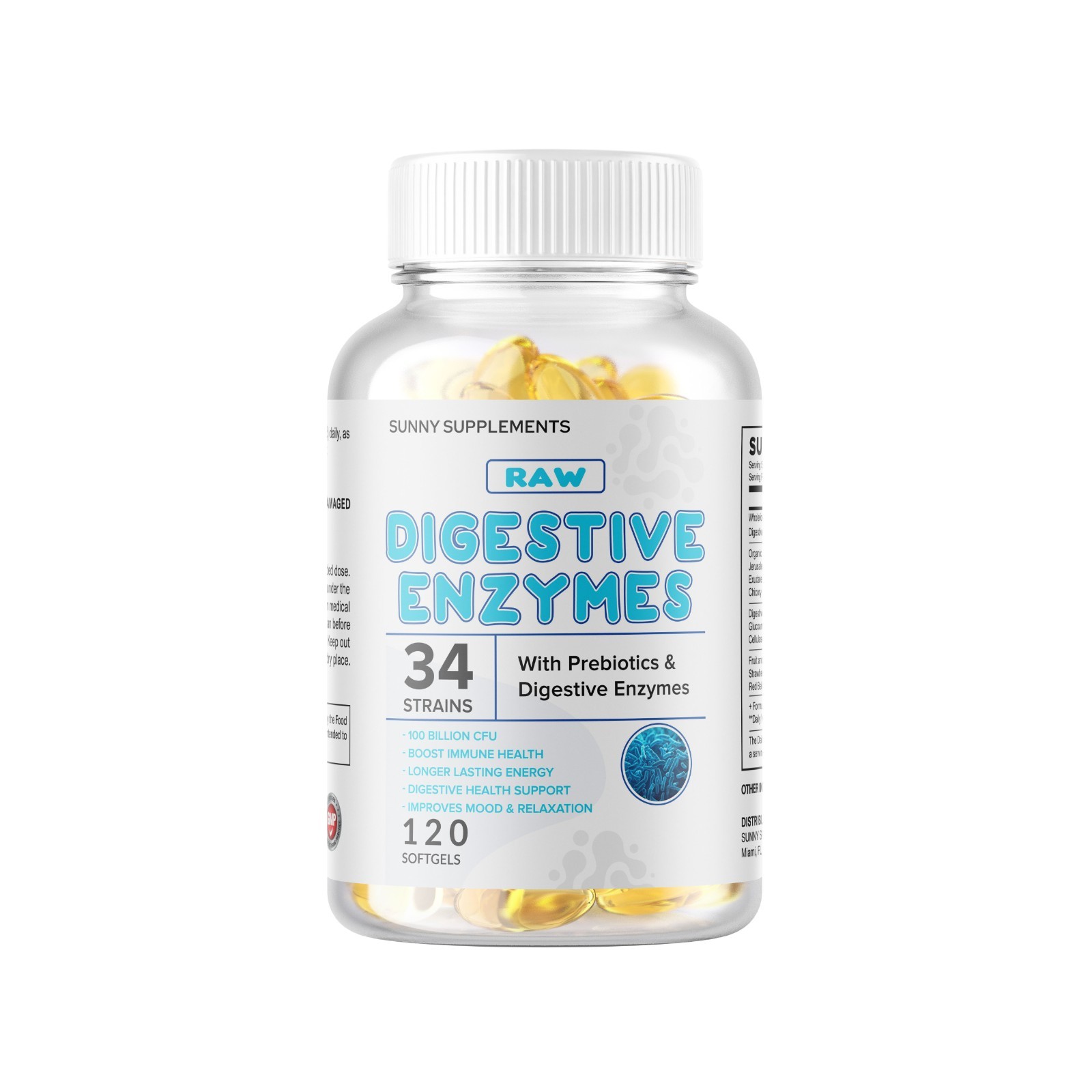 3 x ULTRA PROBIOTIC 100 Billion CFUs NOW ULTIMATE FLORA PRIMAL NATURAL 360 Soft