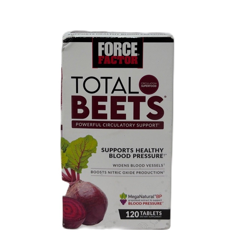 Total Beets Circulation Superfood with Blood Pressure Support 120ct Exp. 12/28