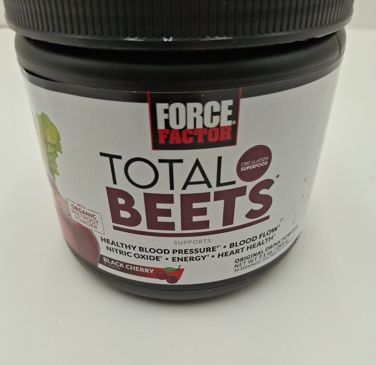 Force Factor Total Beets Drink Mix Powder with Nitrates to Support, Exp 02/2028