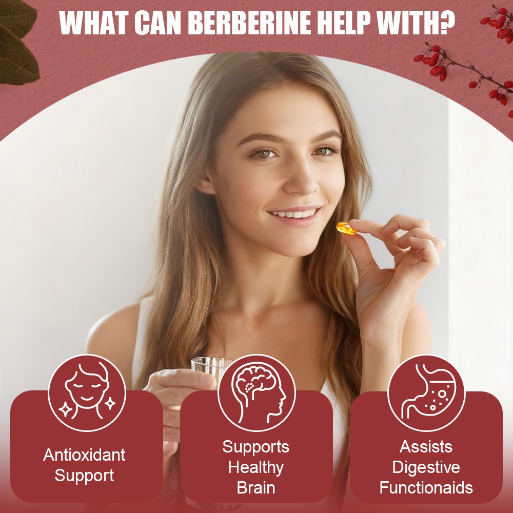 120 Premium Berberine HCL High Potency Anti-inflammatory,Blood Sugar Support