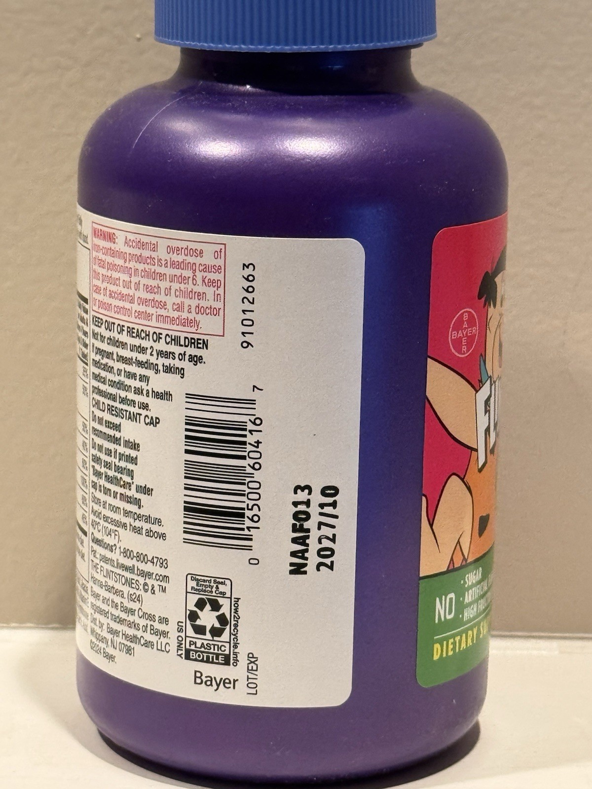 Bayer Flintstones + Extra Iron Chewable Multivitamin Tablets for Kids 210 ct.