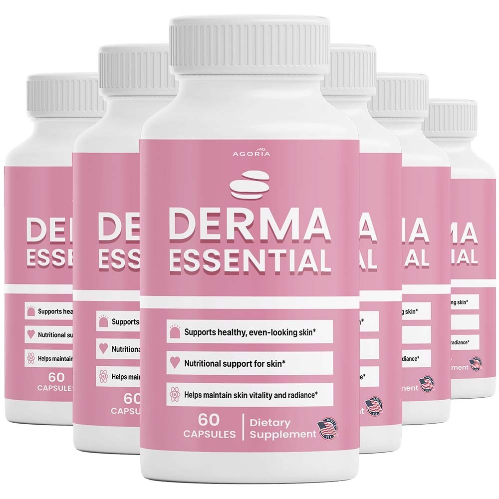 ( 6 Pack ) Derma Essential Capsules Premium Derma Essential for Skin Clarity