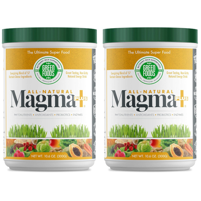 Green Foods – Magma Plus • The Ultimate Superfood • 10.6 oz Each (Pack of 2)