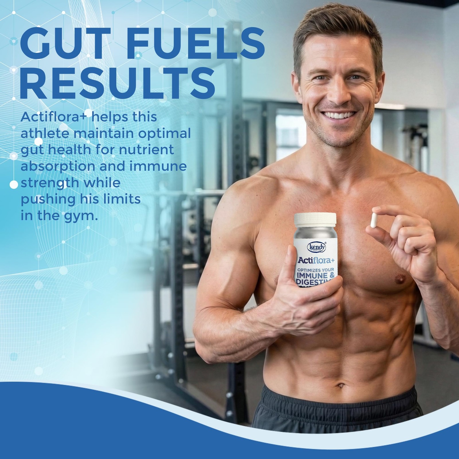 Kendy Actiflora Probiotic + Prebiotic & Synbiotic Capsules – Advanced Formula…