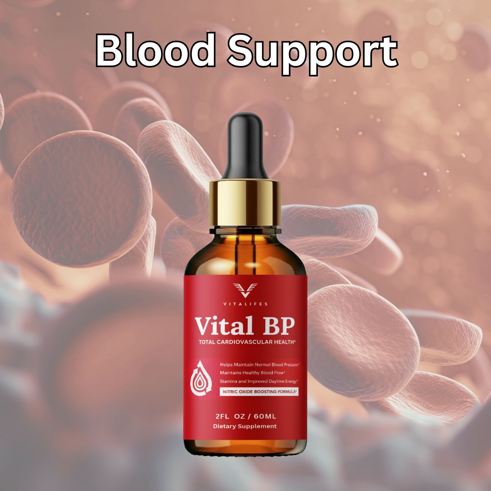 (3 Pack) Vital BP Herbal Drops Premium Liquid Supplement 60ml