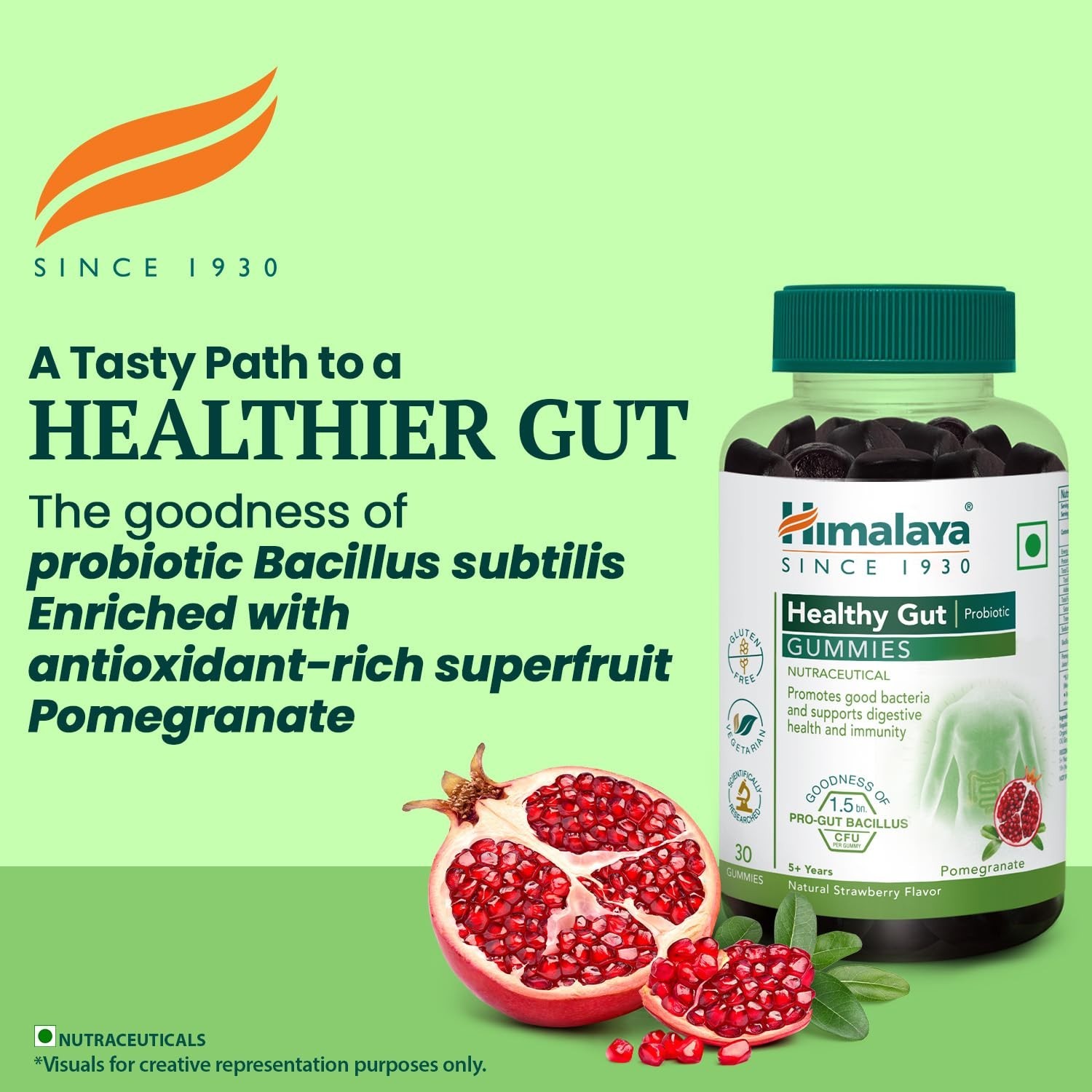Himalaya Healthy Gut Probiotic Gummies 30 x2 Digestive Health & Immunity