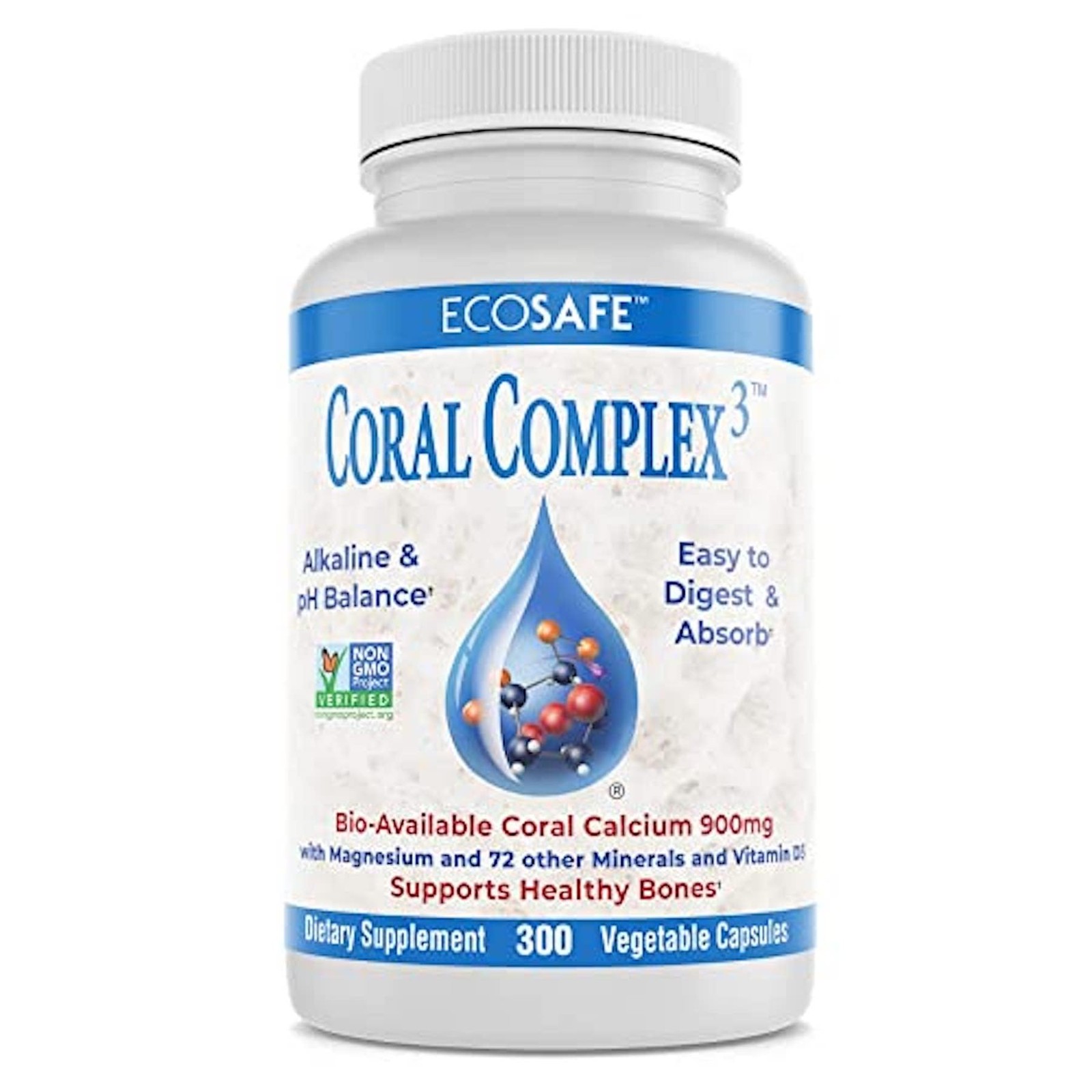 Coral Complex 3 Calcium Supplement Vitamin D3 & 300 Count (Pack of 1)