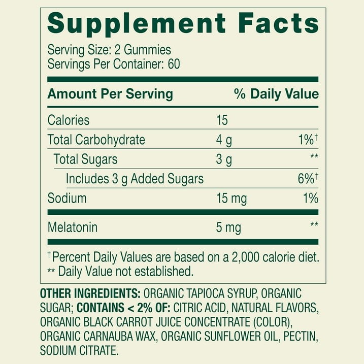 Spring Valley Melatonin 5mg Sleep Support Gummies Strawberry, 180 Count