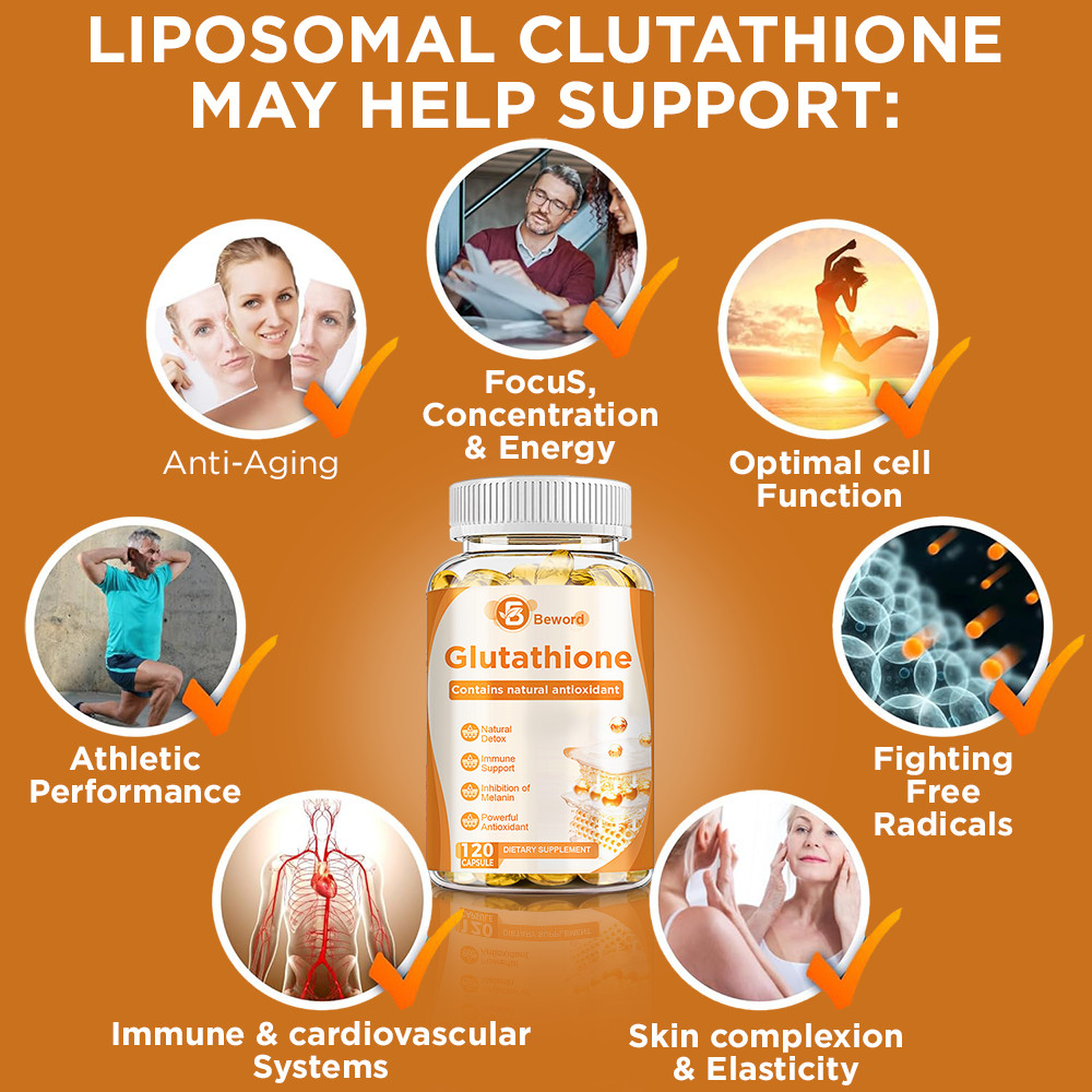 L-Glutathione 1000mg Capsules – Antioxidant, Liver, Immune & Cell Health Support