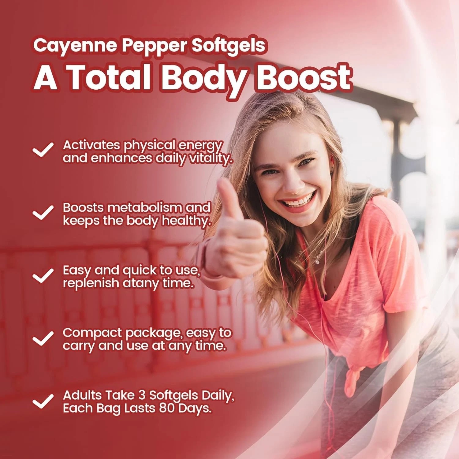 Capsules Supplement NEW VivoNu FREE Softgels Pepper – Cayenne SHIP 240