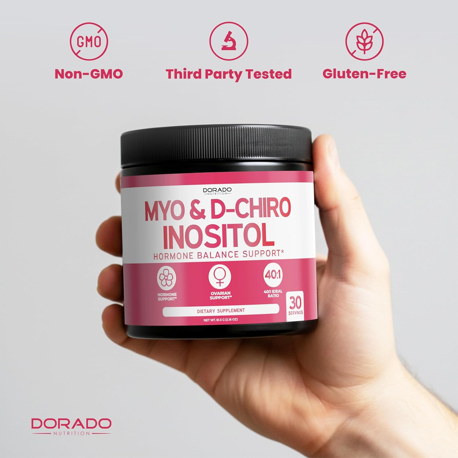 Myo-Inositol & D-Chiro Inositol Supplement Powder (2050Mg per Serving Ideal 40:1