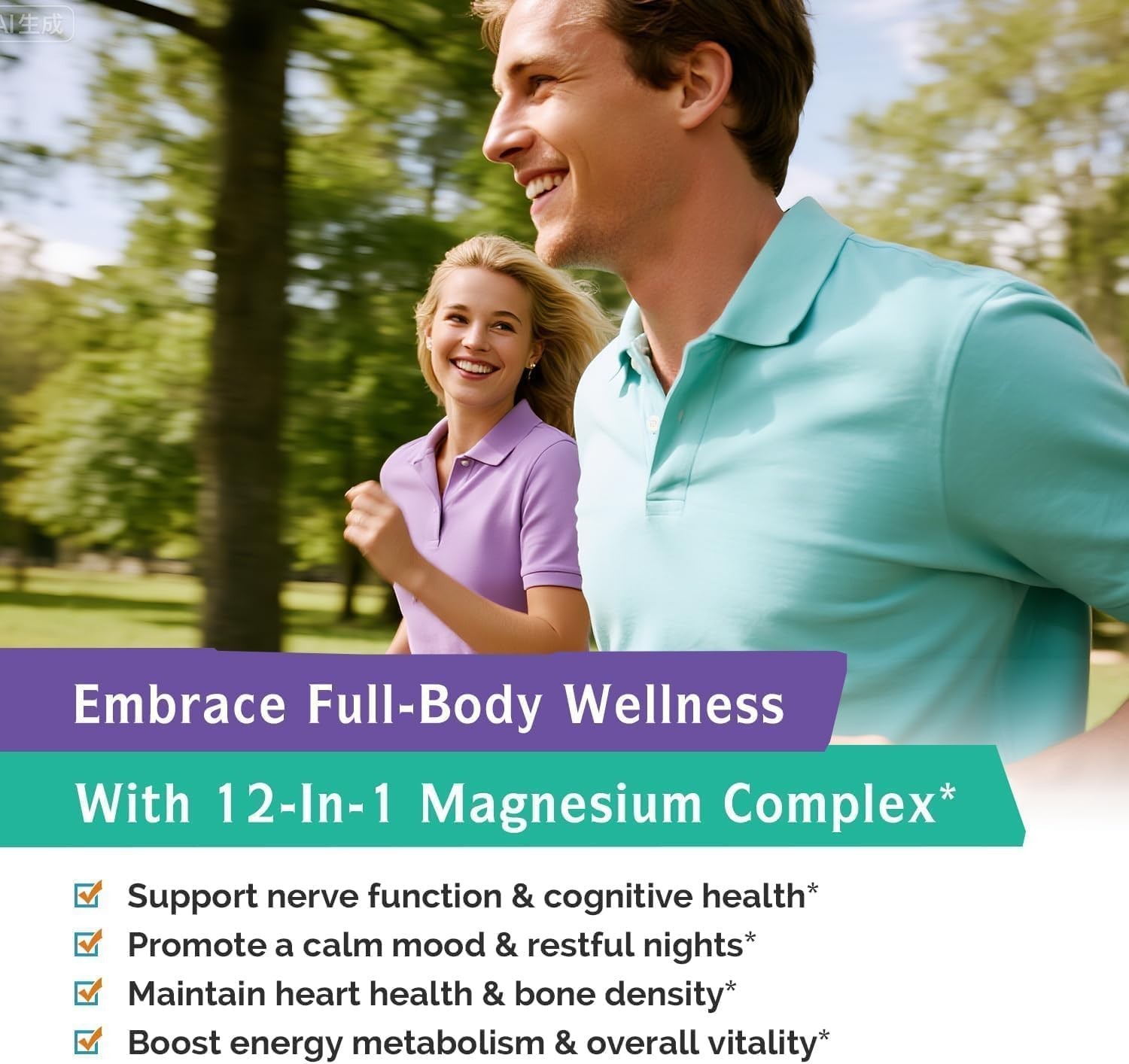 Innate Vitality 12-in-1 Magnesium Complex, 500 mg 120 Count (Pack of 1)..