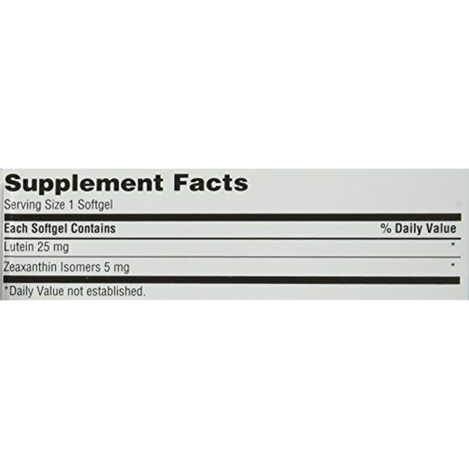 Trunature Vision Softgels Complex Lutein and Zeaxanthin Supplement