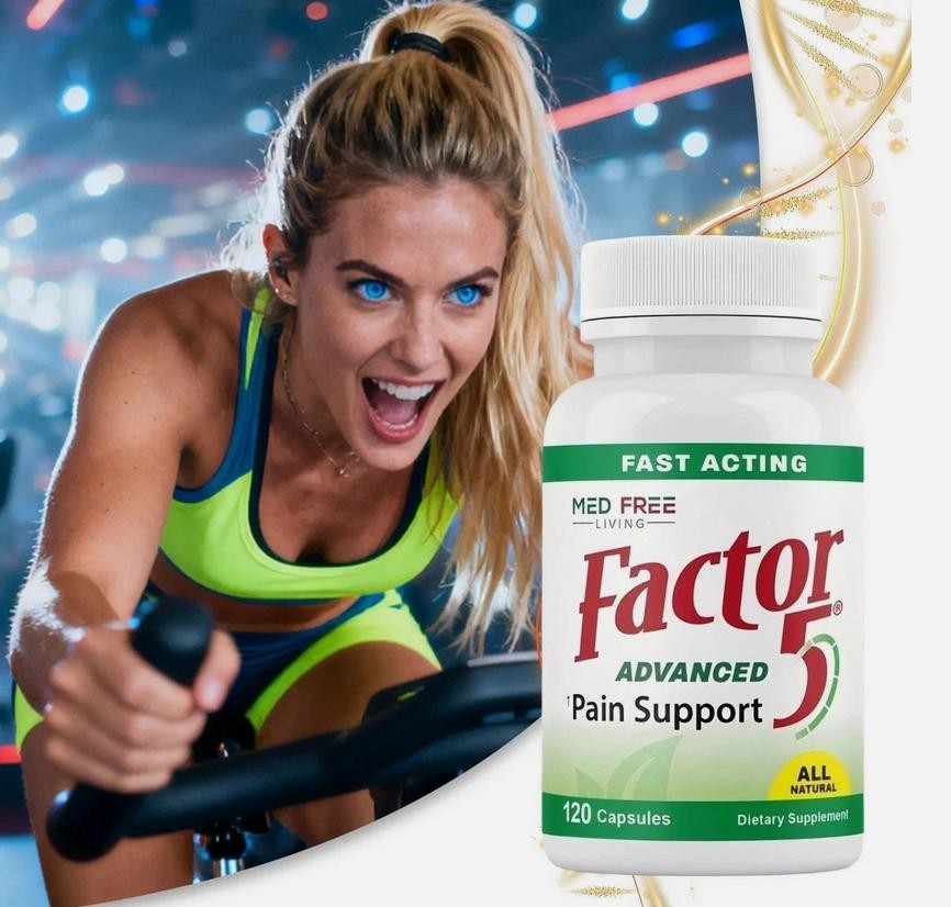 1-5pack Med Free Living Factor 5 Organic Joint & Muscle Support Complex 120Caps！