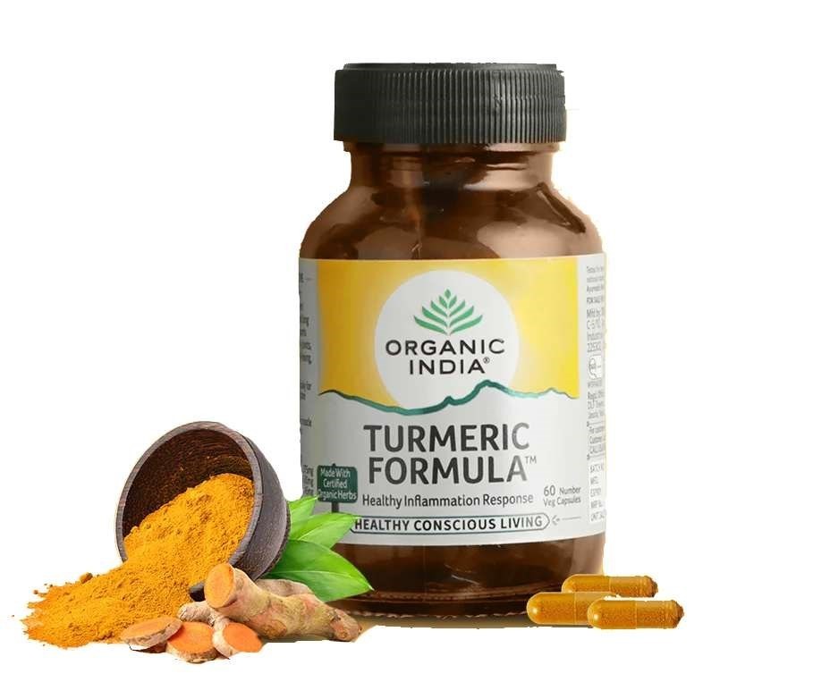 Turmeric Formula Organic India Exp2025 OFFICIAL USA 3 Bottles 180 Caps Immunity