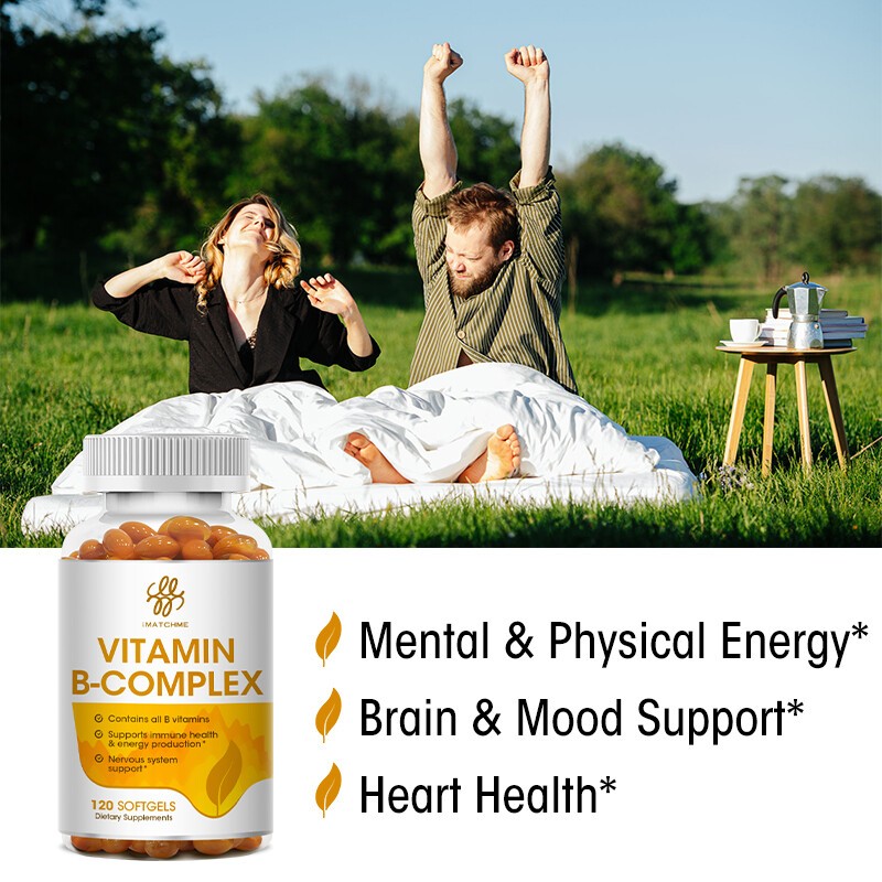 120~600x Vitamin B Complex Capsules B2,B6,B12, Immune Support Capsules 500mg