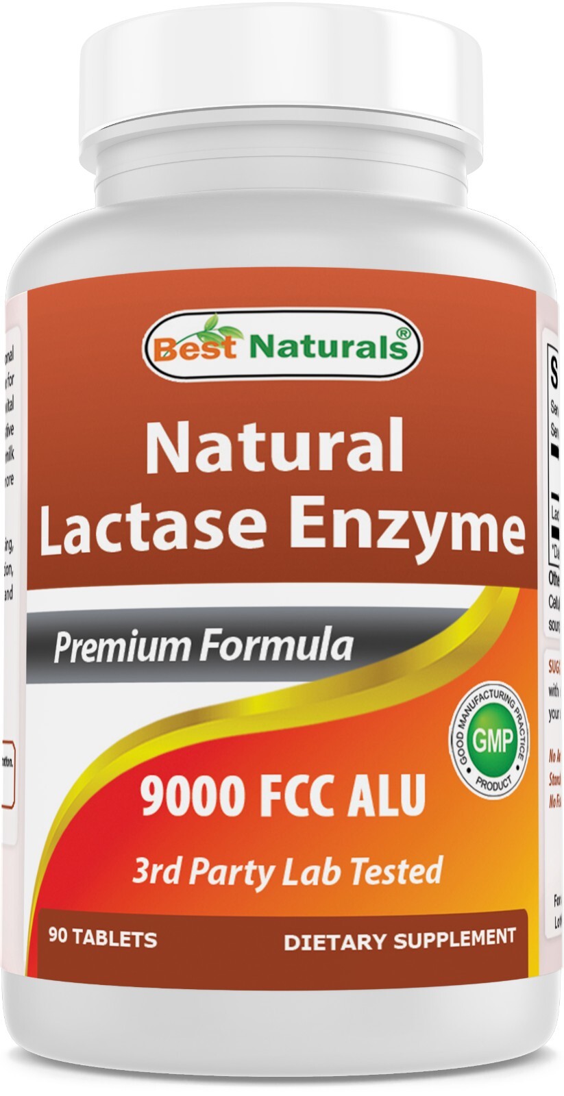 Best Naturals Lactase Enzyme 9000 FCC 90 Tablets