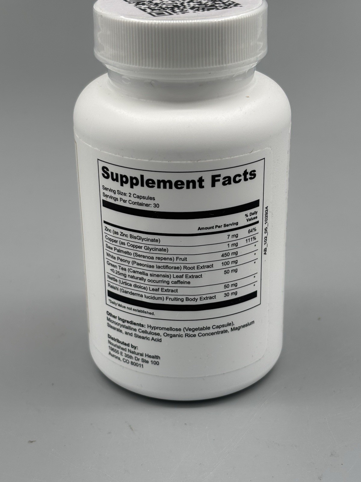 Nourished Natural Health Androgen Blocker Plus 60ct EXP 10/2026 New Sealed