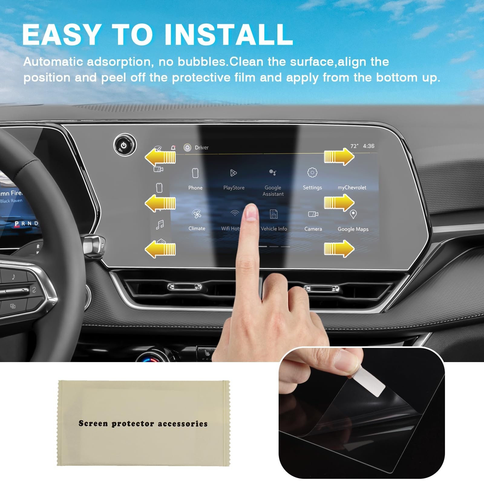 Karltys [Upgrade] 2 Pack Screen Protector for 2027 2026 2025 Chevy Equinox 11…