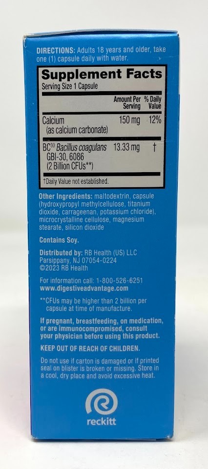 Digestive Advantage 4-in-1 Daily Probiotics 30 Count Exp 3/27