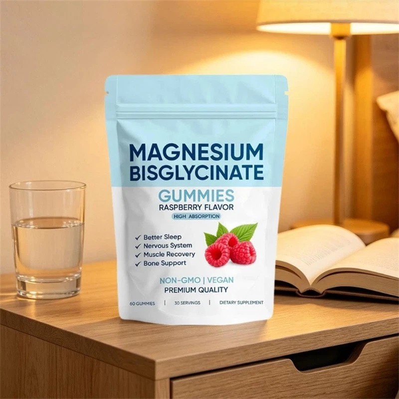 1-3Bag Magnesium Bisglycinate Gummies, with 400mg Magnesium Bisglycinate Chelate