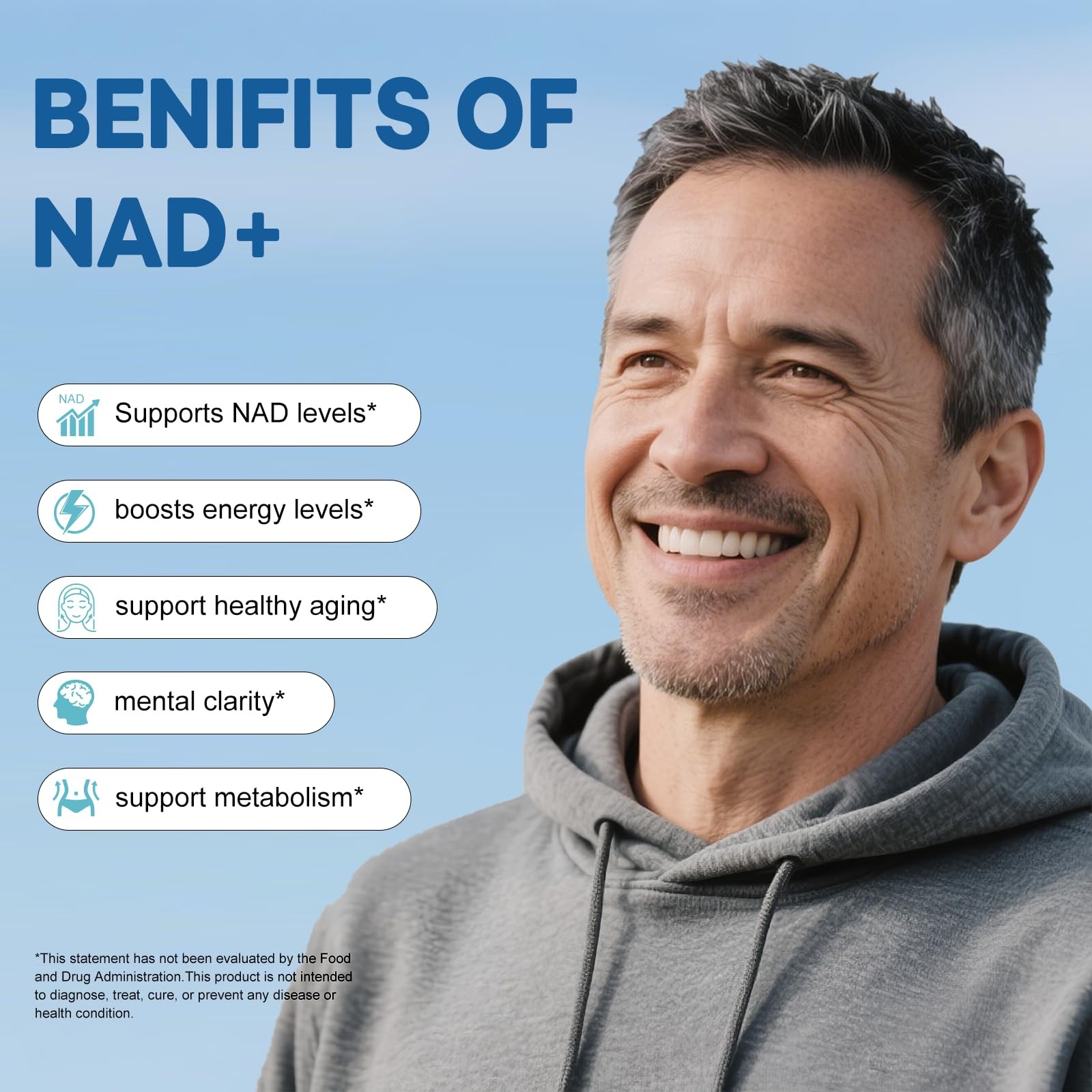 Beword Liposomal Nad 2000 Mg 180 Capsules 4-In-1 Formula Liposomal Nad