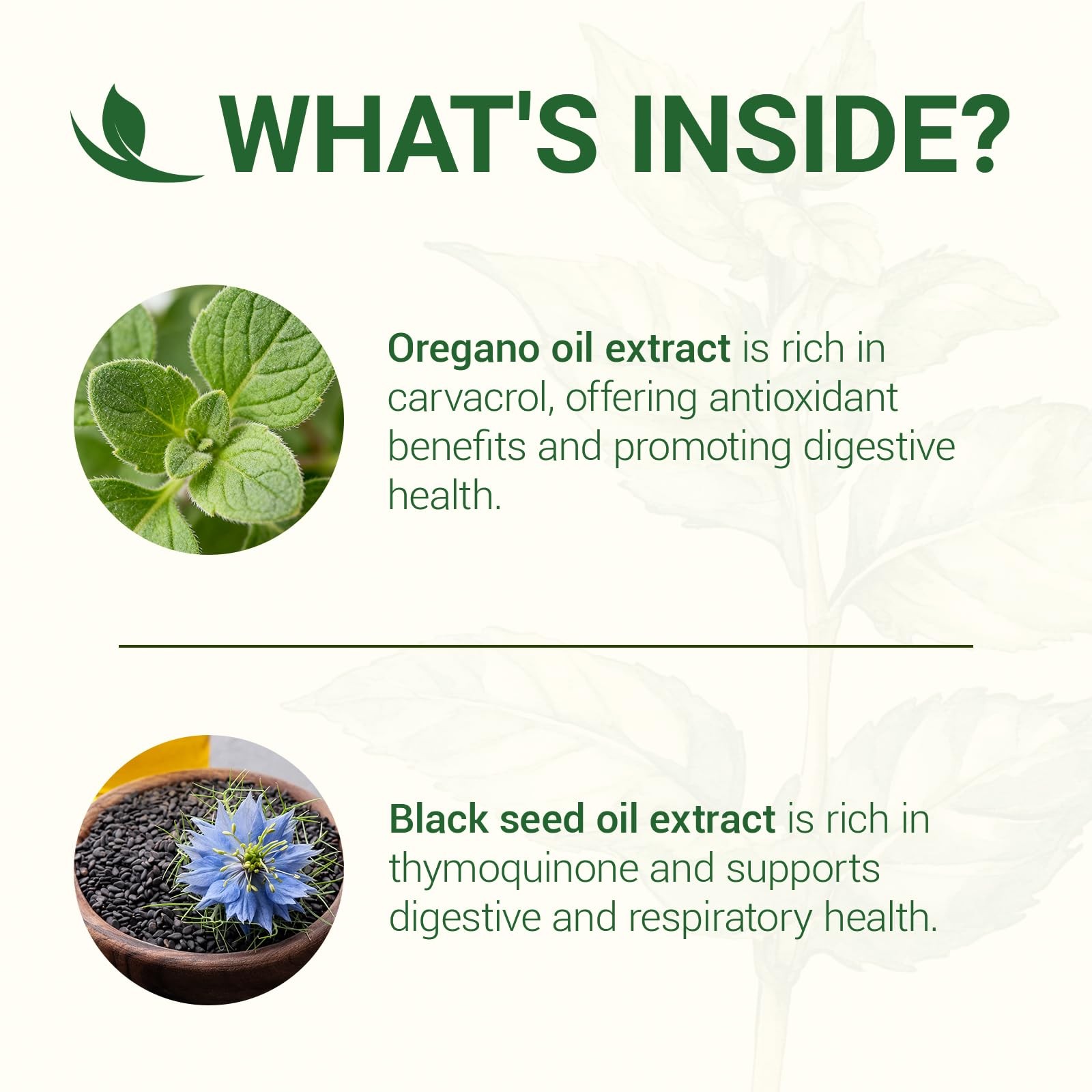 HIIHONE 2 Pack Oil of Oregano&Black Seed Softgels Count with Carvacrol,Free ship