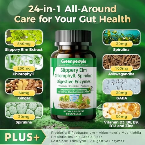 GREENPEOPLE Digestive Enzymes for Women & Men – Gentle Gut Health & Cleanse