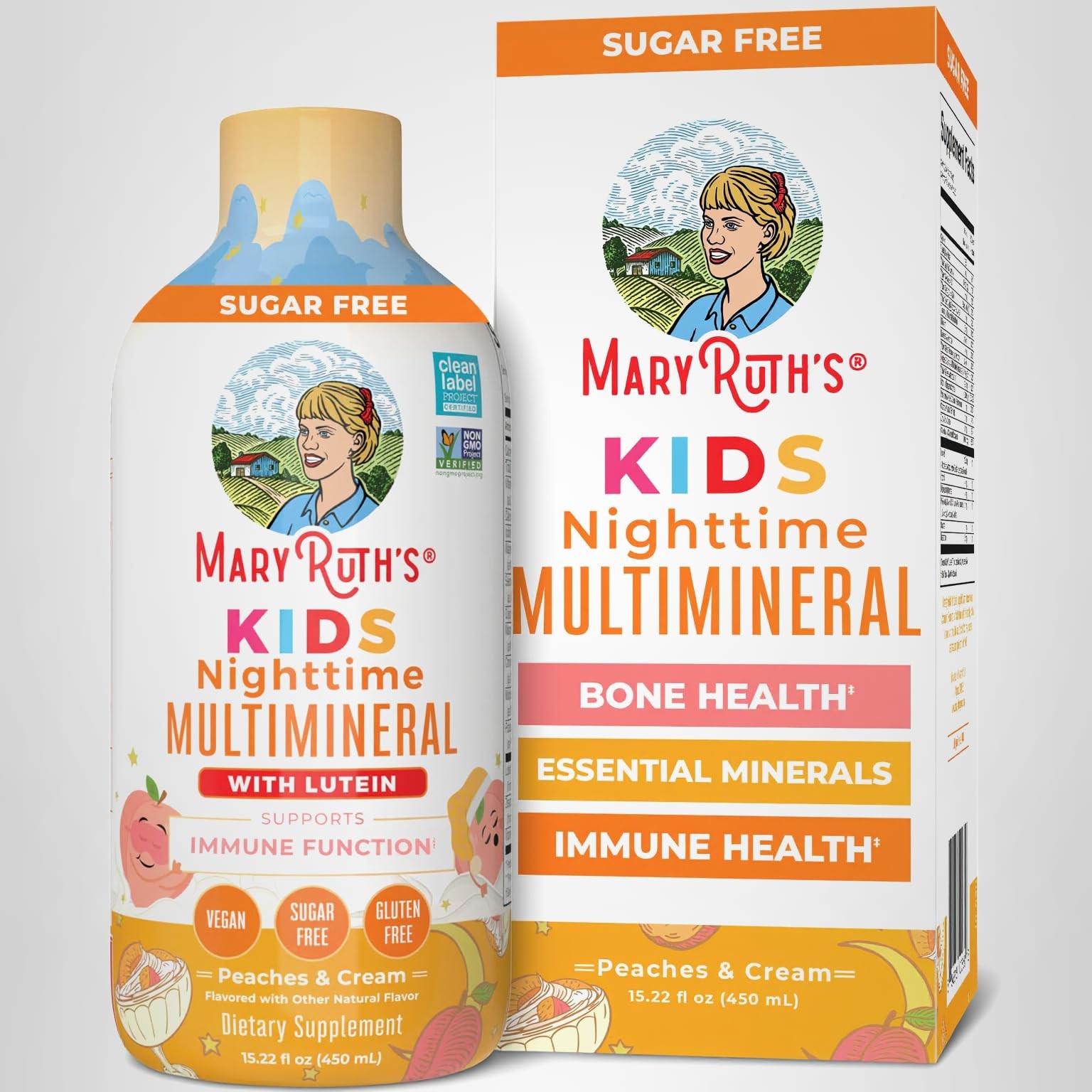 MaryRuth’s Kids Liquid Nighttime Multimineral, Bone Health, 15.22 Fl Oz | Bon…