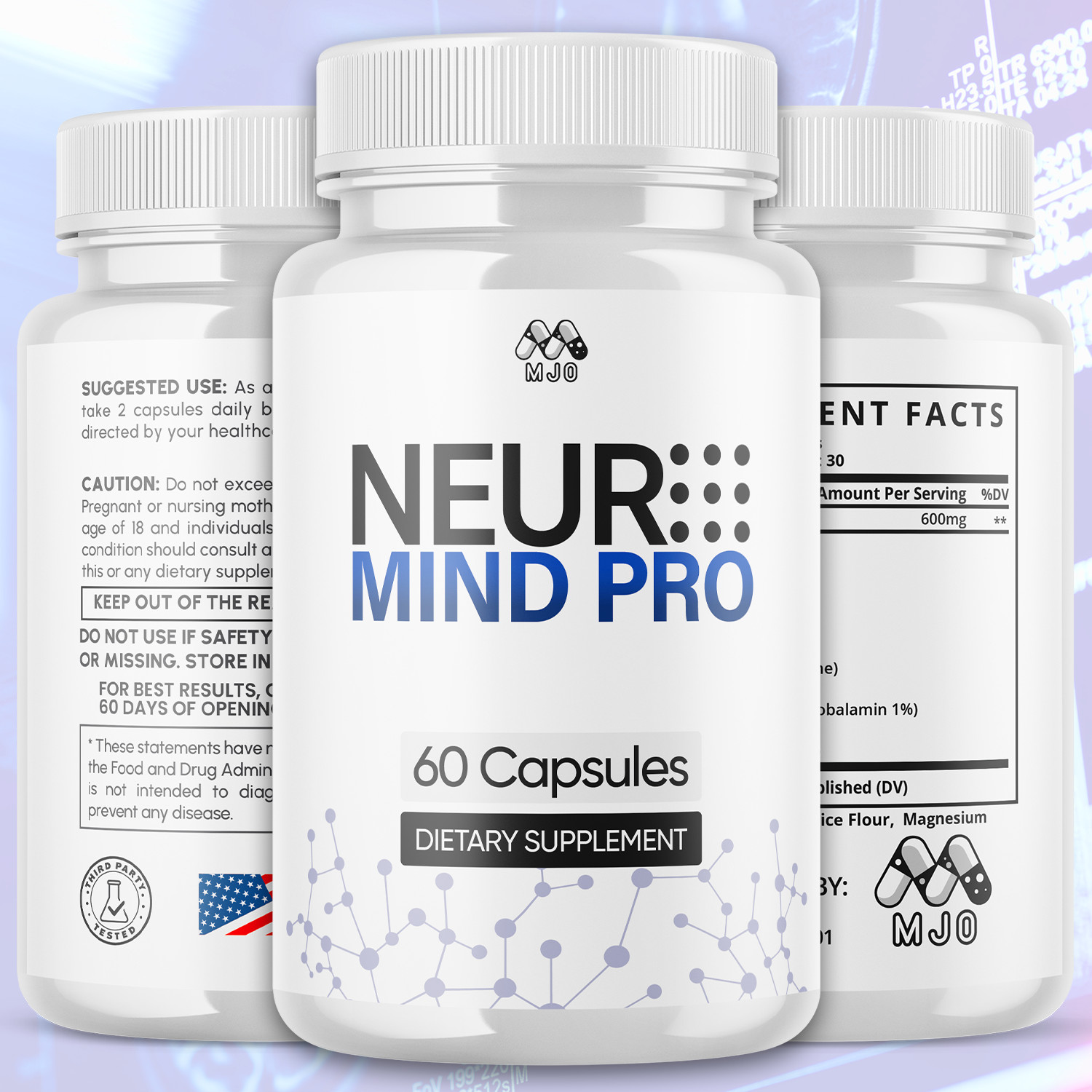 (5 Pack) Neuro Mind Pro Advanced Brain Max Support Formula 300 Capsules