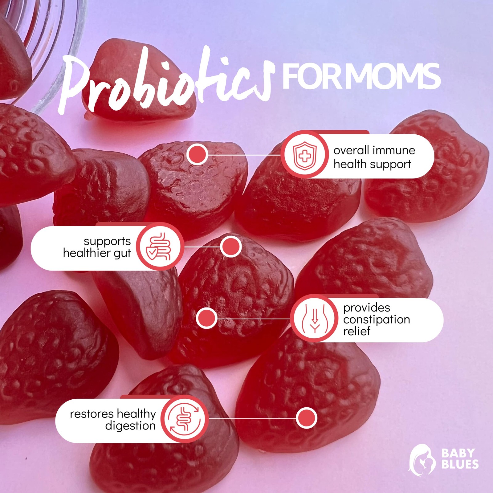 Probiotic Gummies for Women, Prenatal and Postnatal Probiotic for Pregnancy, …