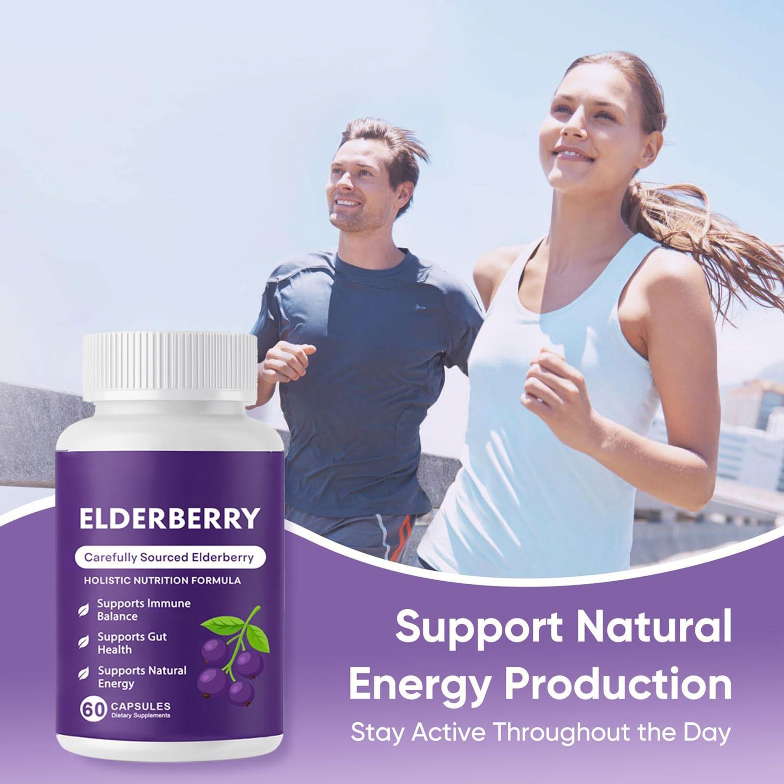 Support Elderberry Gut Elvera Complex – Organic Black Elderberry Soft Capsules