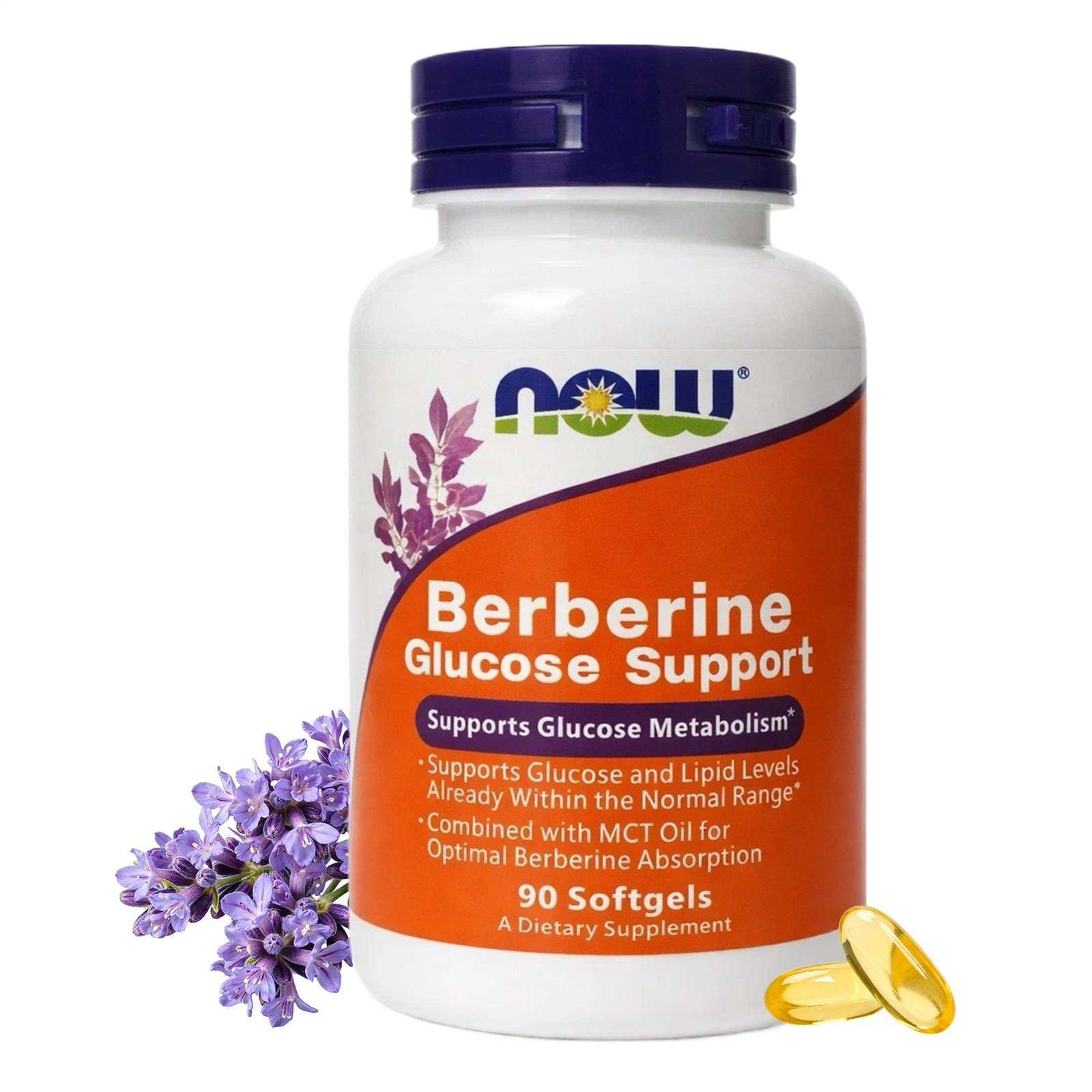 NOW Foods Berberine Glucose Support Softgel – 90 Count