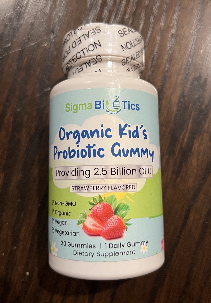 Organic Probiotic Gummies for Kids 2.5 Billion CFU Digestive Support 30 Count