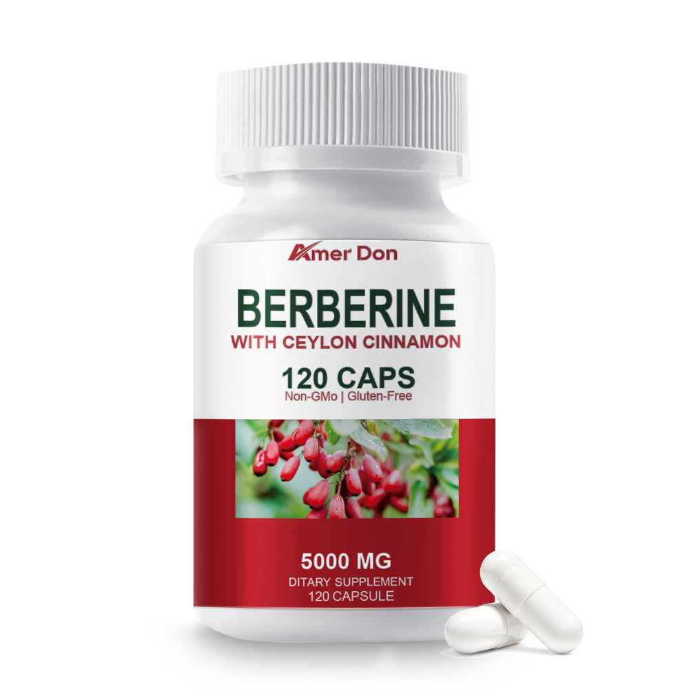 Berberine with Ceylon Cinnamon 5000mg Blood Sugar Heart Health & Immune 120 Caps